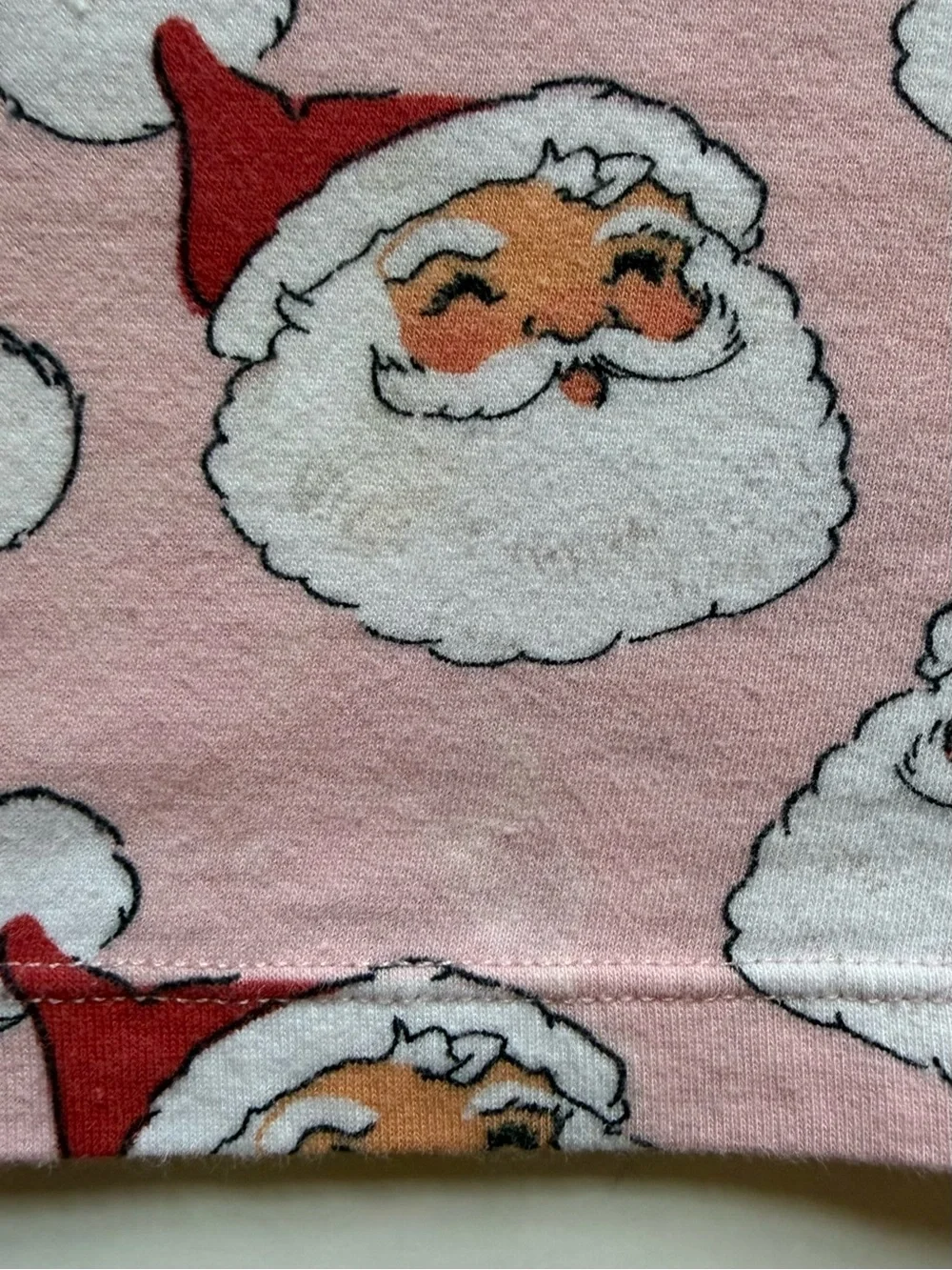 Pink Chicken Baby Girl Pink Santa Print Pajama Set - Size 6/12M